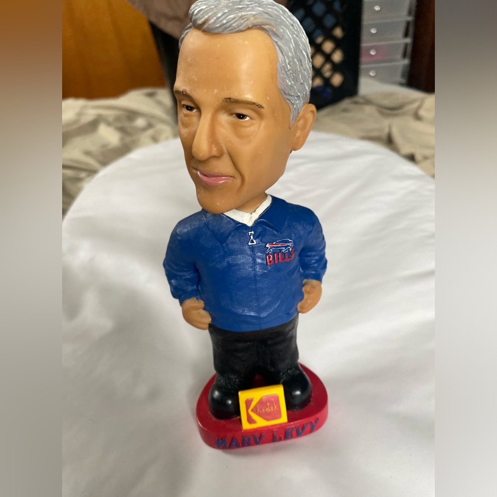 Vintage Marv Levy Buffalo Bills Bobblehead Collectible